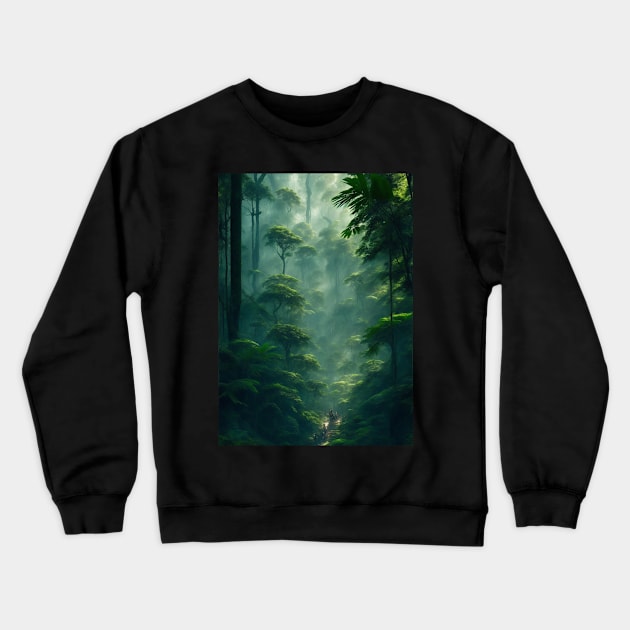 Jungle Full of Life Crewneck Sweatshirt by Jackson Lester